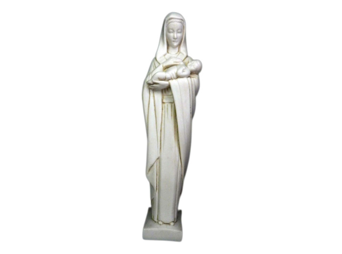 Vierge à l'enfant résine- 20cm TON IVOIRE