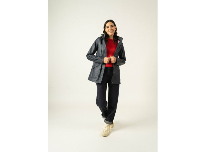 Parka Ste Morgane waterproof en jersey rayé