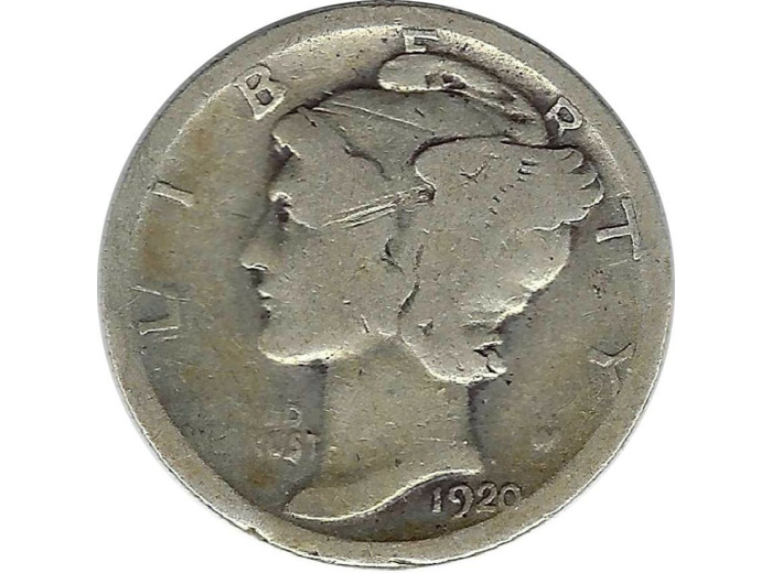 AMERIQUE U.S.A. ONE DIME 1920 TB