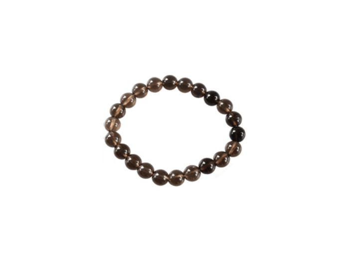 Bracelet en quartz fumé 8 mm