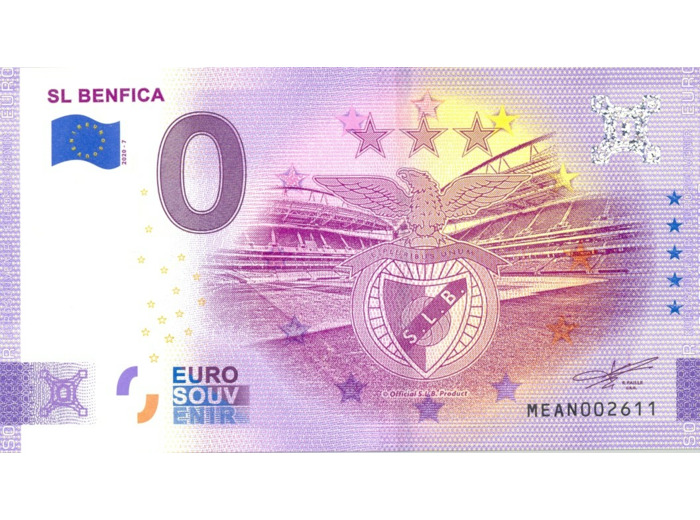 PORTUGAL 2020-7 SL BENFICA VERSION ANNIVERSAIRE BILLET SOUVENIR 0 EURO