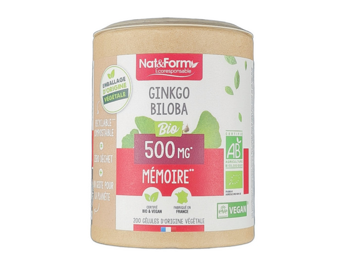 Ginkgo Biloba Bio Mémoire Bio 200 Gélules