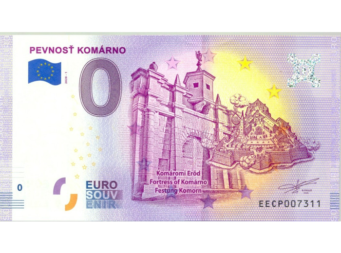 SLOVAQUIE 2020-1 PEVNOST KOMARNO BILLET SOUVENIR 0 EURO TOURISTIQUE  NEUF