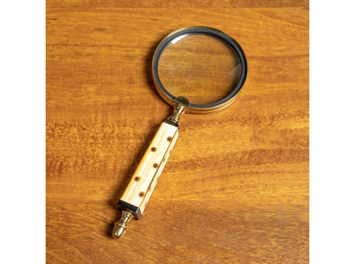 Loupe corne carrée 26x10cm