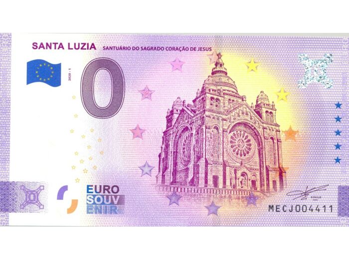 PORTUGAL 2020-1 SANTA LUZIA VERSION ANNIVERSAIRE BILLET SOUVENIR 0 EURO