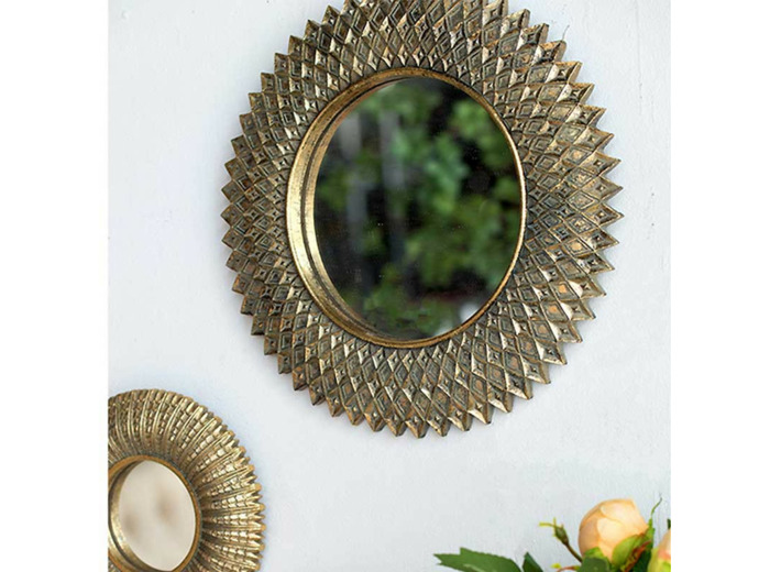 Miroir Solarys aluminium 34x3cm