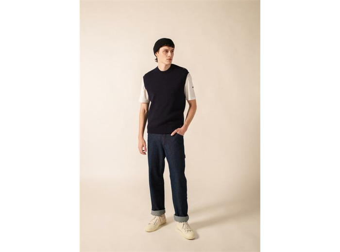 Pull Cancale sans manches 100% laine SAINT JAMES