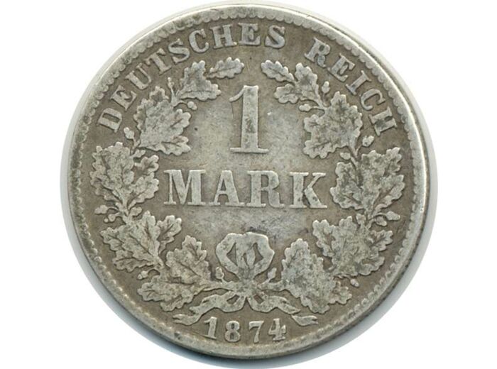 ALLEMAGNE 1 MARK 1874 D TB+ (W14)
