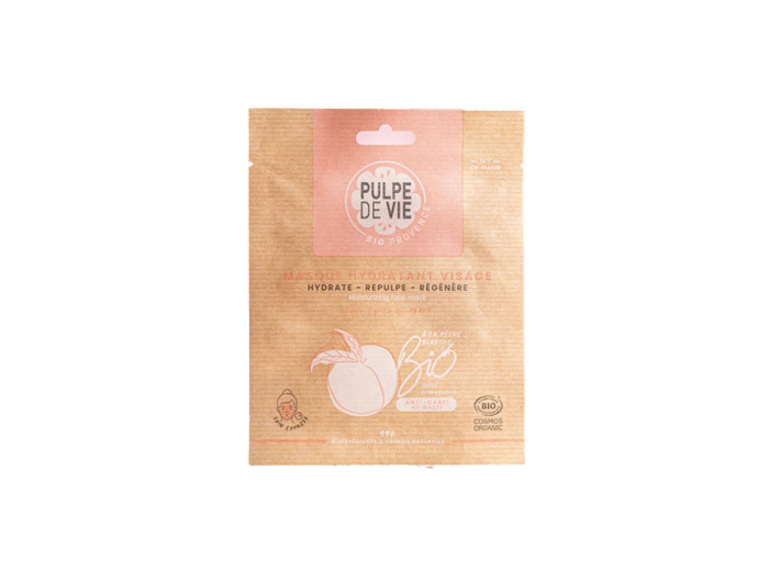 Masque tissu hydratant à la Pêche