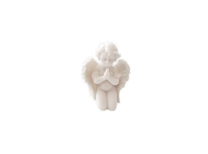 Statue en albâtre 9cm - ANGE PRIANT