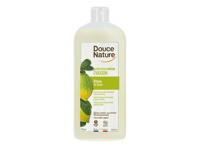 Shampooing Douche Evasion-Citron de Sicile-1L-Douce Nature