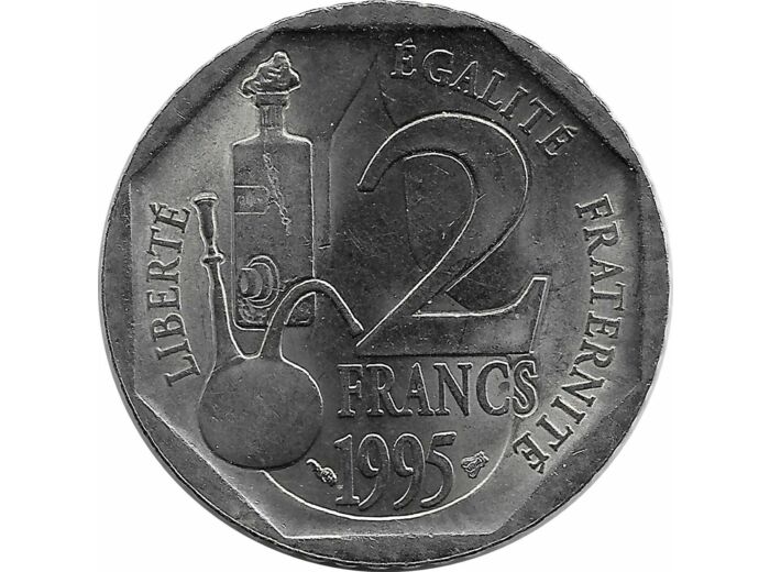 FRANCE 2 FRANCS Louis Pasteur 1995 TTB