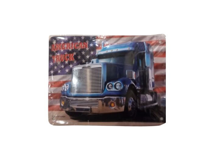 Plaque métal American Truck - Camion Americain - 15 x 20 cm.