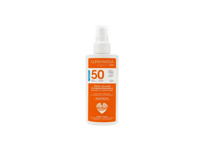 Spray solaire BIO haute protection SPF 50 adulte 125g