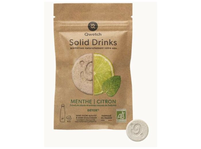 SOLID DRINKS EAU AROMATISEE MENTHE CITRON