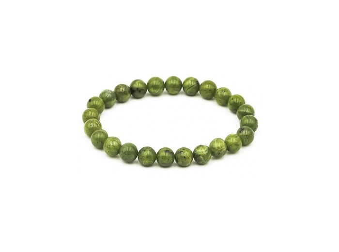 Bracelet en jade néphrite 8 mm