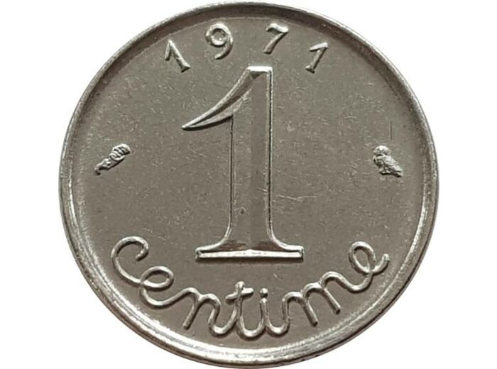 FRANCE 1 CENTIME INOX 1971 SUP (G91)