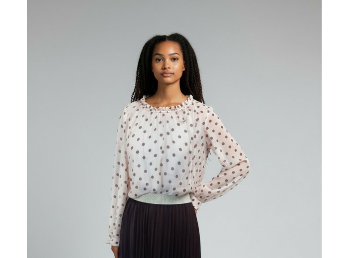 CERISE BLUE BLOUSE