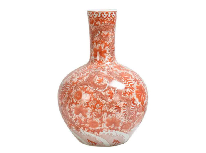 Vase céramique corail Dragon 43cm