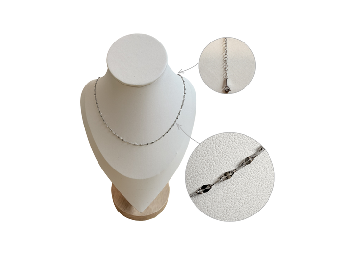 Collier en Acier inoxydable 60cm - maille 2mm