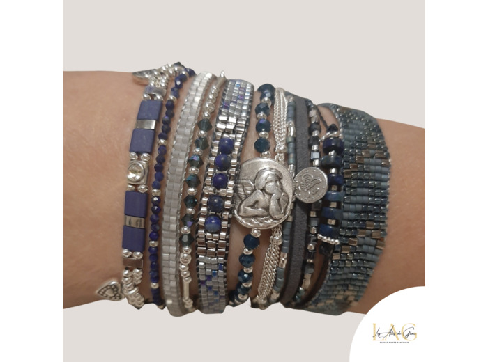 BRACELET MANCHETTE BLUE MOON