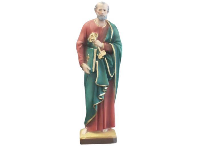 Saint Pierre résine 30 cm- POLYCHROME