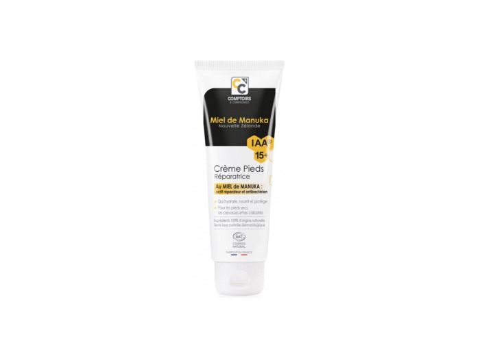 Crème pieds réparatrice au miel de manuka IAA15+ 75ml
