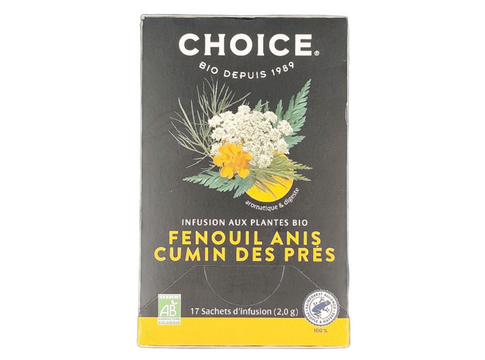 Infusion Fenouil Anis Cumin des Prés x17 Bio