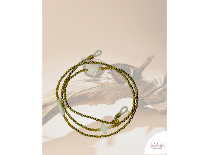CHAÎNE DE LUNETTES CROIX D'AURA
