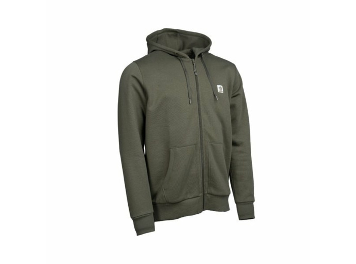 sweat zip badge vert nash