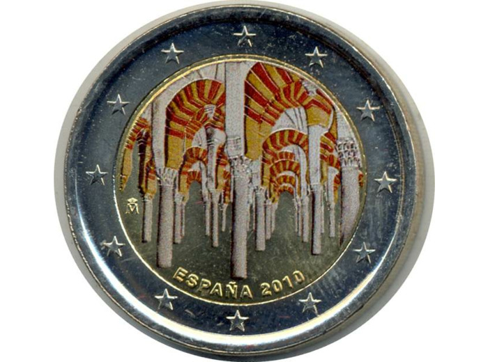 Espagne 2010 2 EURO COLORISEE CORDOUE SUP