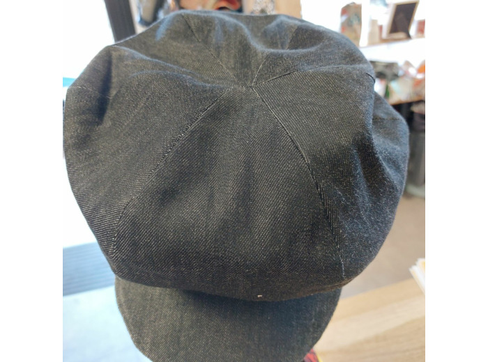 Casquette Raoul en jean et lin