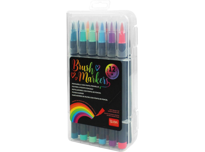 Legami - Lot de 12 feutres avec pointe pinceau