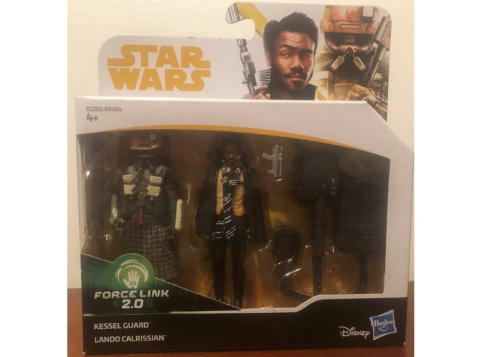 FIGURINE STAR WARS KESSEL GUARD ET LANDO CALRISSAN FORCE LINK 2.0 HASBRO