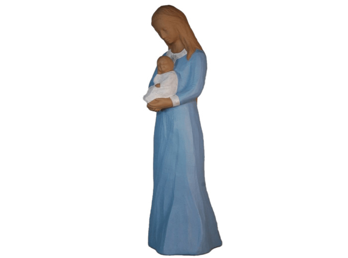 Notre Dame de La Confiance 26cm polychrome- Pierreline