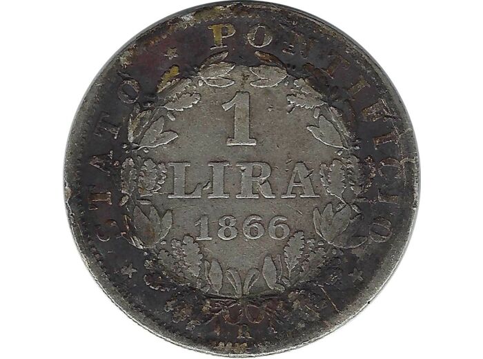 VATICAN 1 LIRA 1867 R XXI TB+ N1