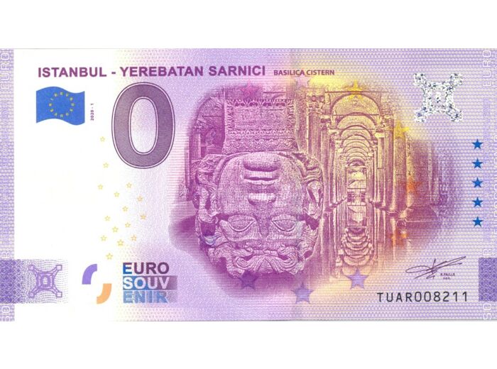 TURQUIE 2020-1 ISTANBUL YEREBATAN SARNICI (ANNIVERSAIRE) BILLET SOUVENIR 0 EURO