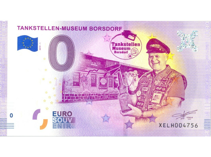 ALLEMAGNE 2019-1 TANKSTELLEN MUSEUM BORSDORF BILLET SOUVENIR 0 EURO