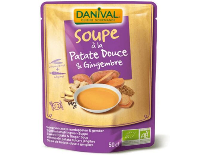Soupe patate douce gingembre 500ml Danival