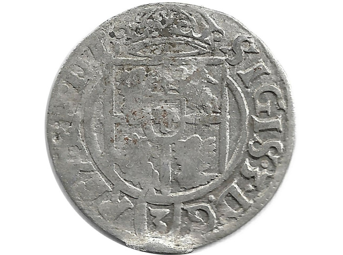 POLOGNE - SIGISMUND III 3 POLKER argent 1622 0gr99 TB