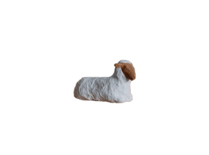 Mouton pour Crèche 20cm polychrome- Pierreline