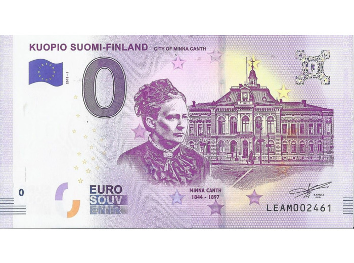 FINLANDE 2018-1 KUOPIO BILLET SOUVENIR 0 EURO TOURISTIQUE NEUF