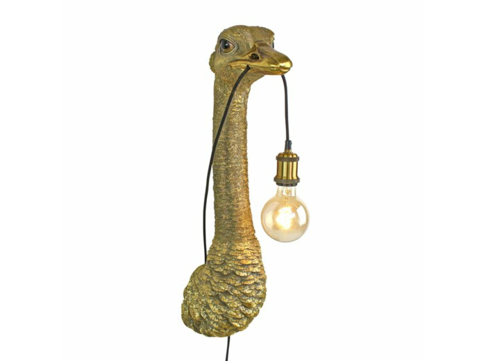 Lampe applique murale en forme d'autruche  « Franz Josef »  - 72 cm