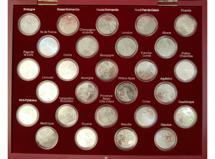 COFFRET EURO DES REGIONS 2011 et les 27 MONNAIES DE 10 EURO DES REGIONS