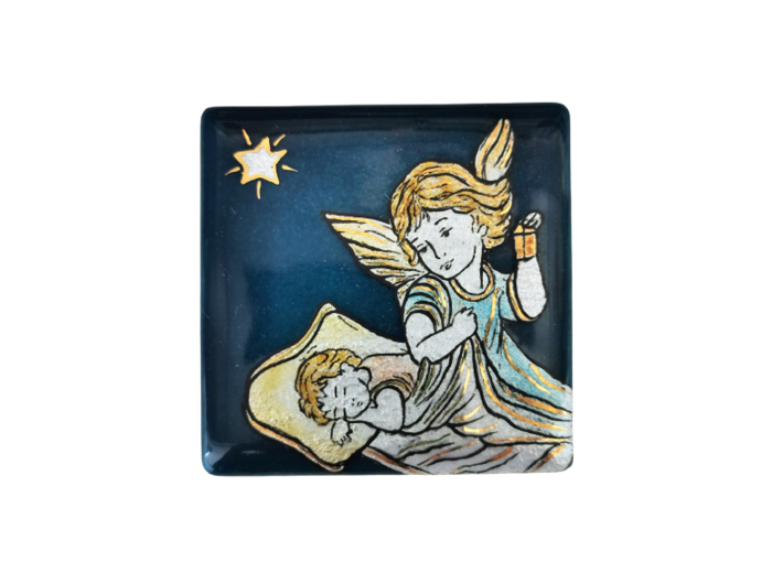 Rêve d'ange Fille 6,2X6,2cm - EMAUX DU LIBAN