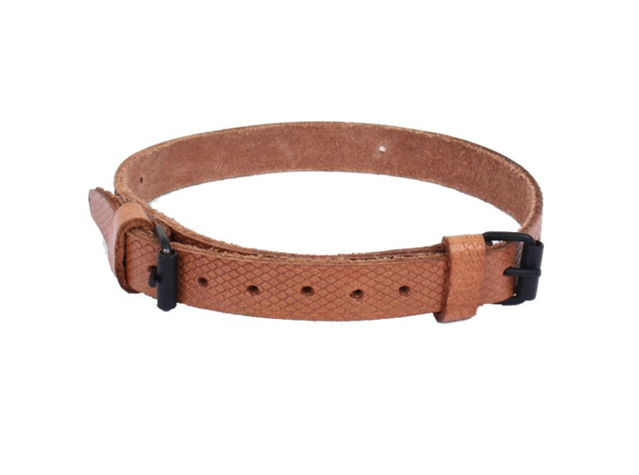 Sangle 2 boucles en cuir Armée Tchèque