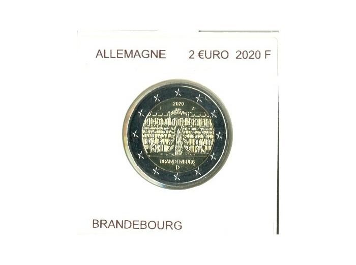 ALLEMAGNE 2020 F 2 EURO COMMEMORATIVE BRANDEBOURG SUP