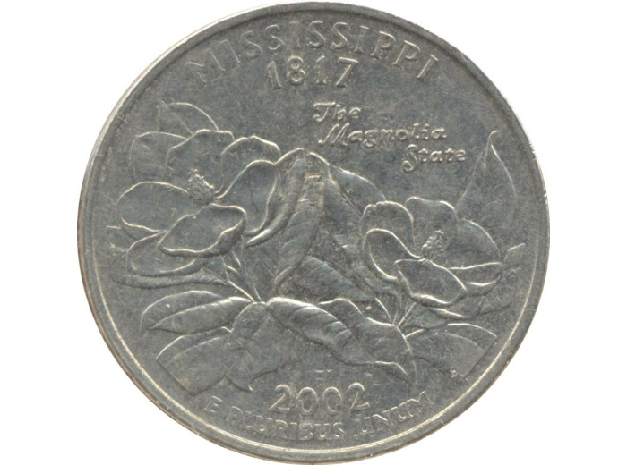 AMERIQUE ( U.S.A ) QUARTER DOLLAR (1/4 DOLLAR) 2002 D MISSISSIPPI TTB+