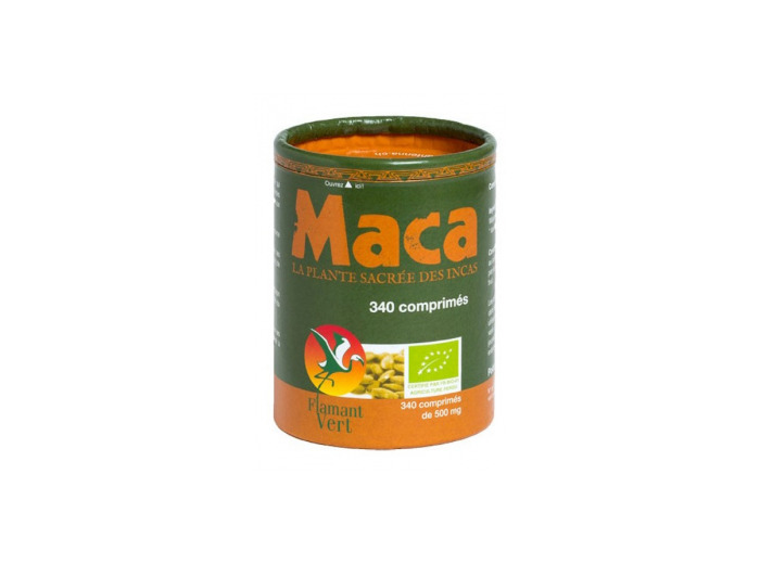 Maca Bio 340 comprimes 500 mg en boite ECOCAN Flamant Vert