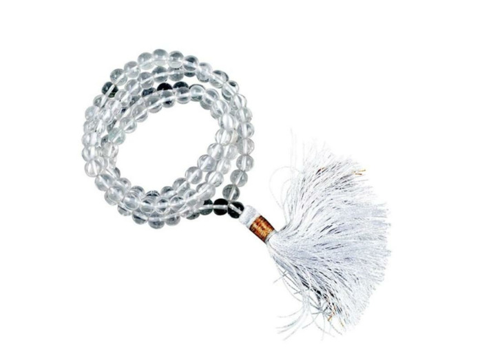 Mala Cristal de roche 108 perles